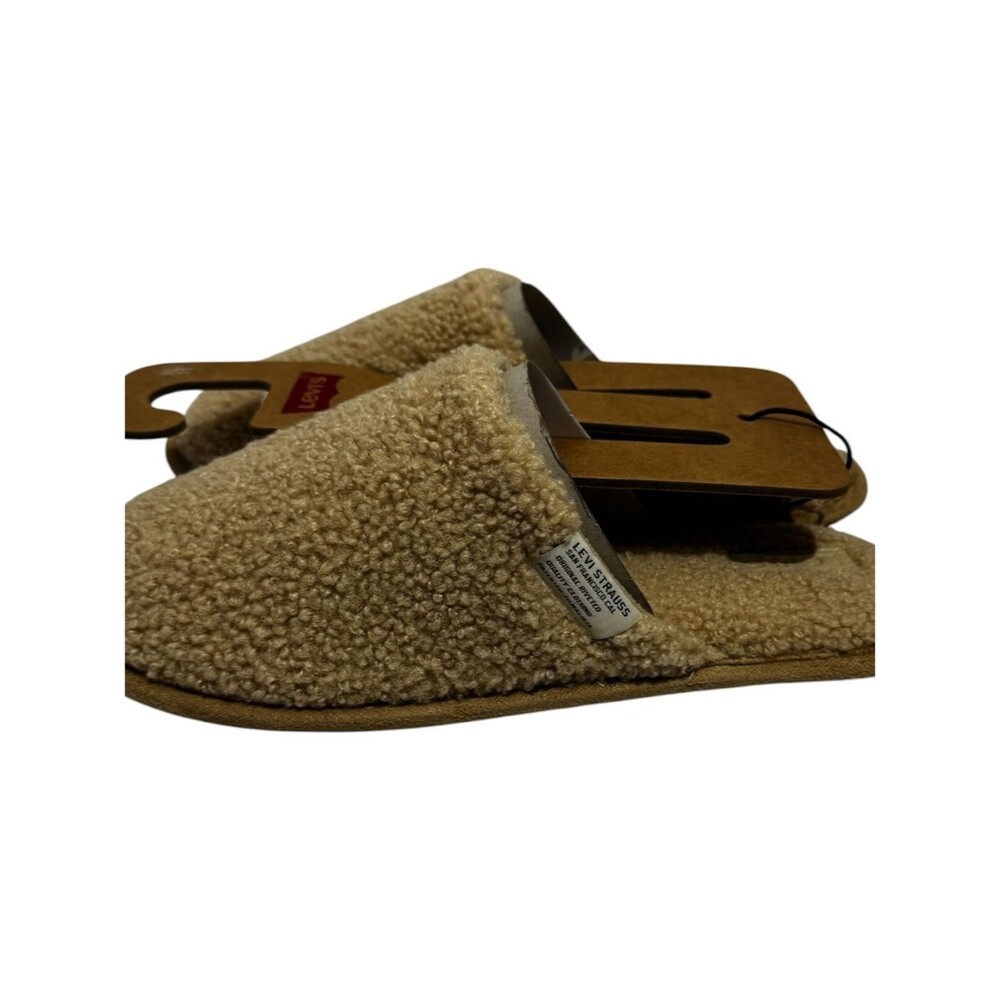 Levi's Women’s Cream Lacy Memory Foam Scuff Slippers Size XL/11 - Picture 3 of 4